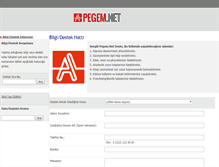 Tablet Screenshot of destek.pegem.net